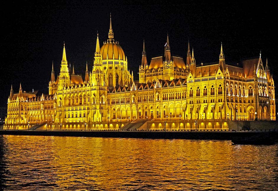  Ship-Passage Parliament-At-Night Budapest-At-Night