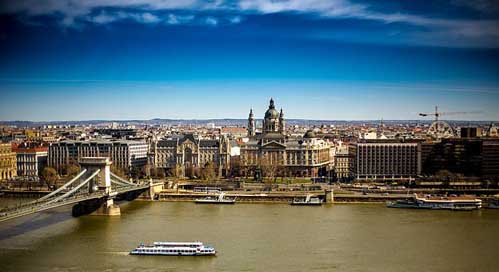 Budapest Chain-Bridge Danube Hungary Picture