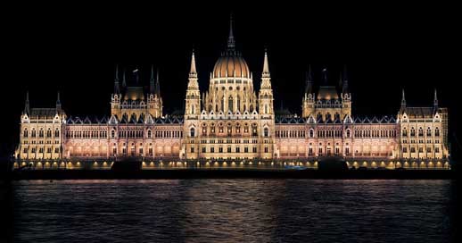Hungarian-Parliament Hungary Budapest Night Picture