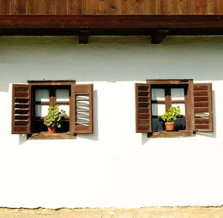 House Rustic Rural Windows