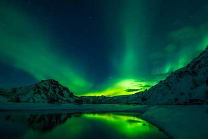 Iceland Beautiful Northern-Lights Aurora-Borealis Picture