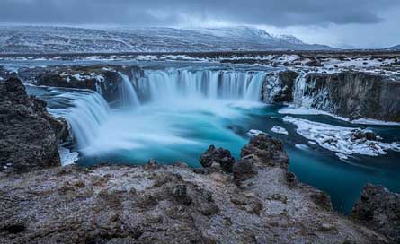 Iceland River Waterfall Godafoss Picture