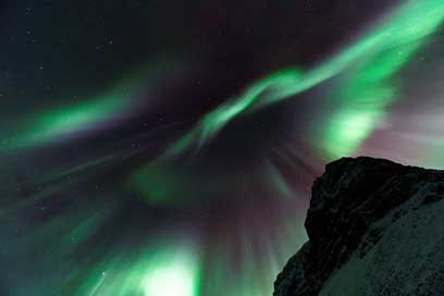Aurora-Borealis Northern-Lights Night Dark Picture