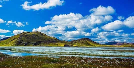 Iceland Sky Mountains Panorama Picture