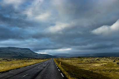 Iceland Road Landscape Way Picture