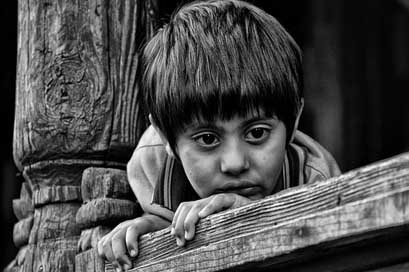 Indian Black-And-White Child Kid Picture