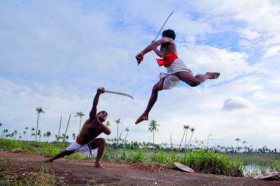 Kerala Kalaripayattu India Traditional Picture