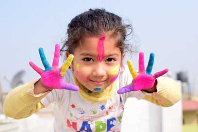 Child India Nepal Colors Picture