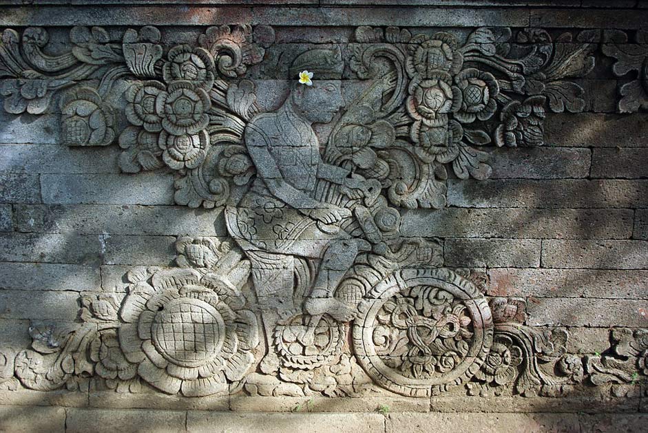Bas-Relief Temple Bali Indonesia