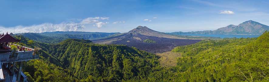 Bali Pond Mountain Nature Picture