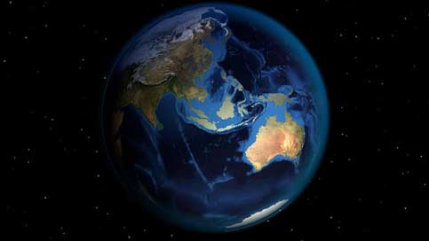 Earth Earth'S-Crust Sea-Trenches Globe Picture