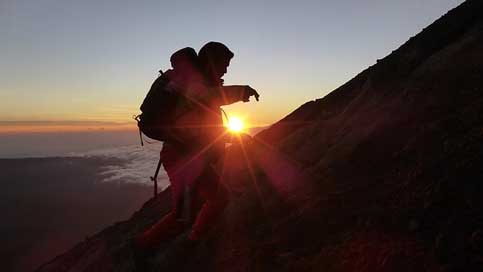 Mountain Indonesia Tracking Travelling Picture