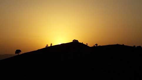Kurdistan Mountain Sunset Iraq Picture