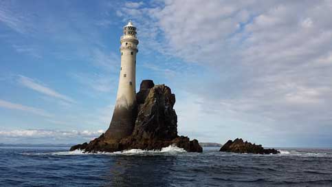 Lighthouse Rock Water Sea Picture