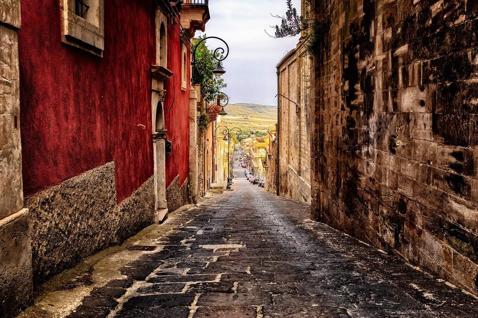 Italy Sicily Road Alley