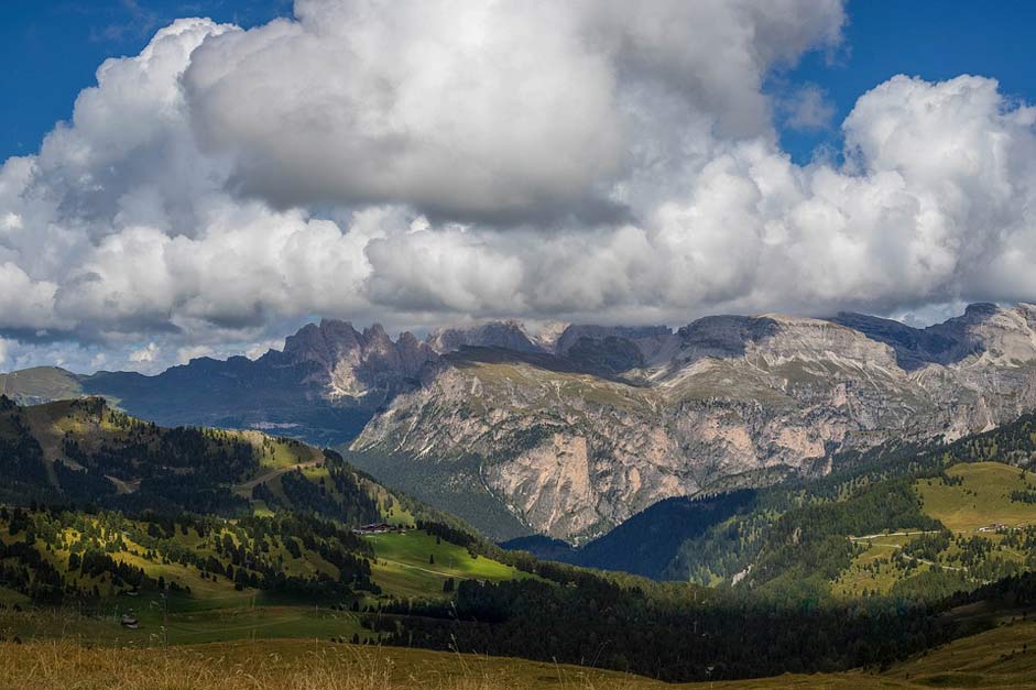Mountain-Landscape Dolomites Mountains Clouds