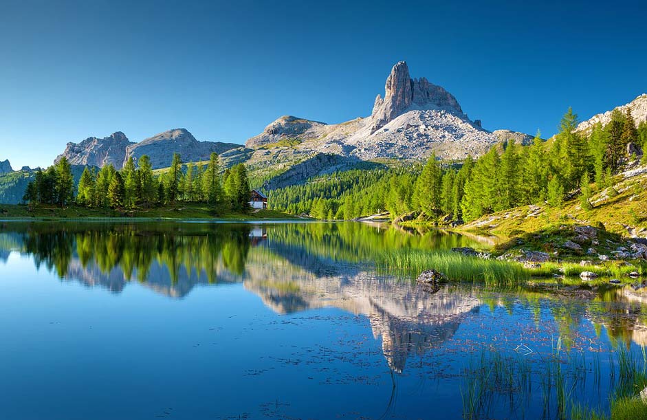 Croda-Da-Lago Dolomites Bergsee Lago-Federa