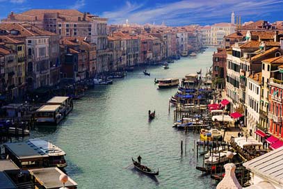 Venice City Gondolier Canale-Grande Picture