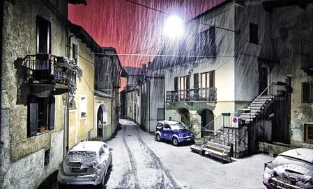 Montestrutto Italy Piemonte Snow Picture