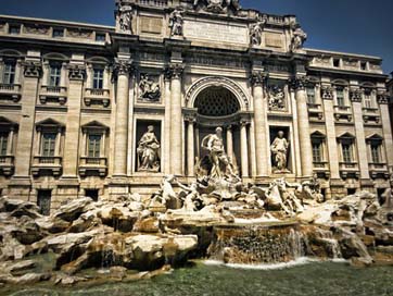 Trevi-Fountain Italy Rome Fontana-Di-Trevi Picture