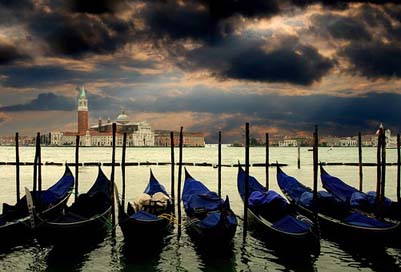 Venice Venezia Italy Gondolas Picture