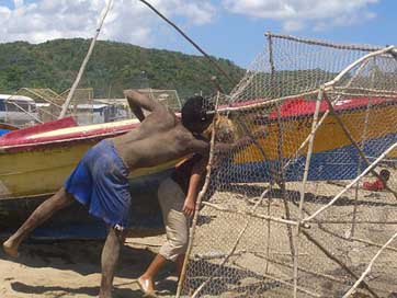 Fisherman Jamaica Exotic Tropical Picture