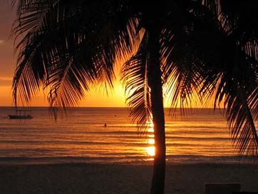 Sunset Negril Jamaica Beach Picture