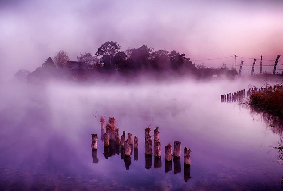 Fog Floating-Island Kumamoto Japan