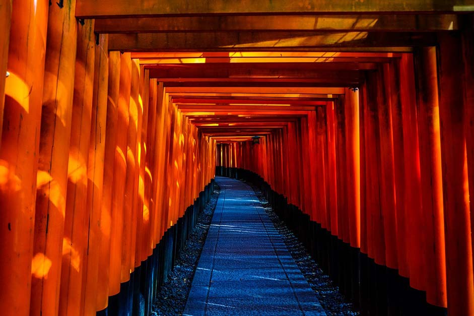 Tunnel Architecture Temple Japan