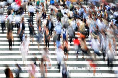 Pedestrians Movement Busy People Picture