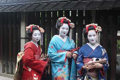 Geisha Culture Kimono Girls Picture