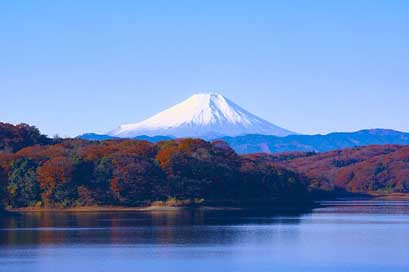 Japan Reservoir Sayama-Lake Mt-Fuji Picture