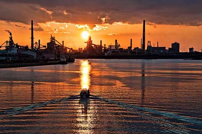 Sunset  Ship Japan Picture