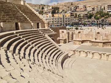 Amphitheater Roman Jordan Ruin Picture