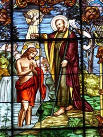 Window Baptism Jesus Church-Window Picture