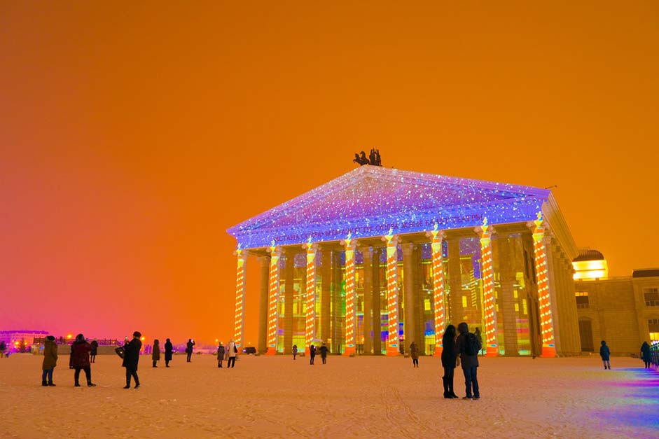 In-Winter Opera-And-Ballet-Theatre Kazakhstan Astana