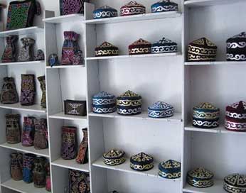 Hats Embroidery Crafts Kazakhstan Picture