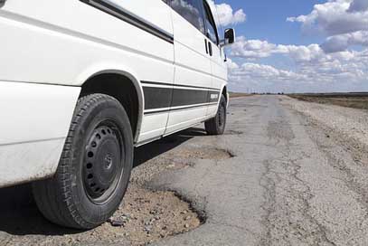 Pothole Hole Kazakhstan Road Picture