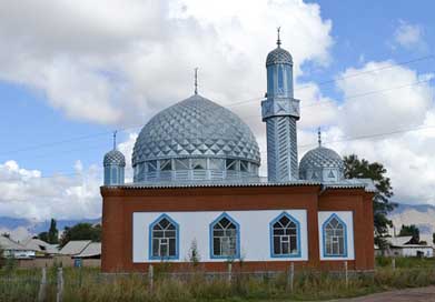Kyrgyzstan Minaret Islam Mosque Picture