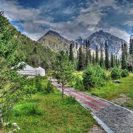 Kyrgyzstan  Landscape Mountains Picture