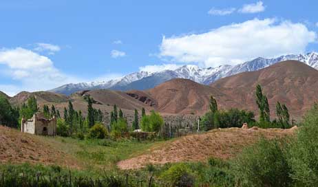 Kyrgyzstan Valley Snow Mountains Picture