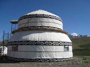 Kyrgyzstan Steppe Mountain Yurt Picture