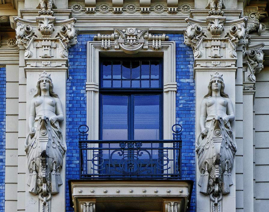 House-Facade Architecture Facade Art-Nouveau