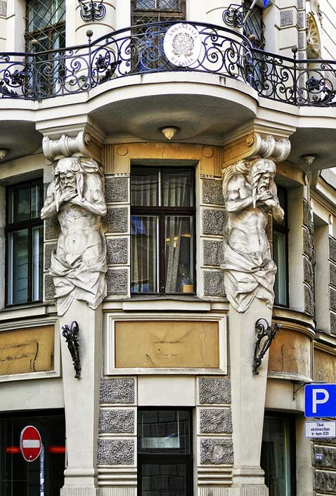 House-Facade Architecture Facade Art-Nouveau