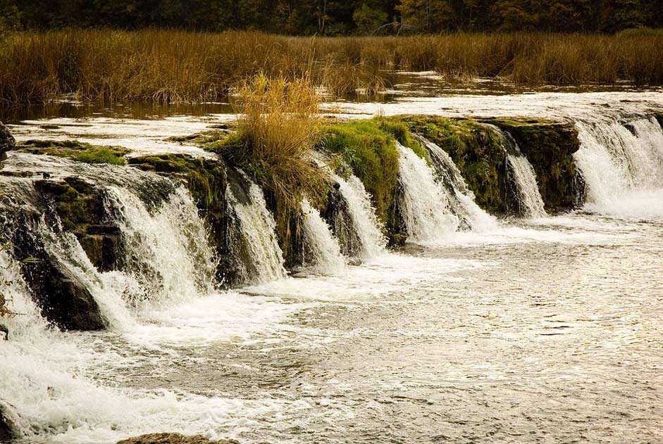 River Nature Latvia Autumn