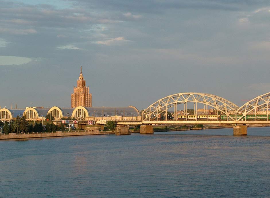 Bridge Daugava Riga Latvia