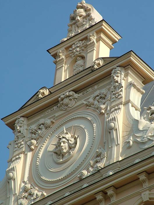 Building Art-Nouveau Riga Latvia