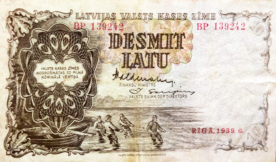 Latvia Bill Lat Money-Latvia