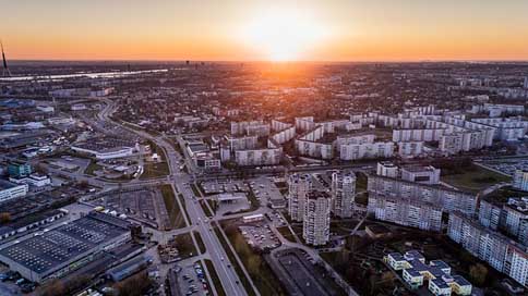 Riga Drone Latvia Aerial-View Picture