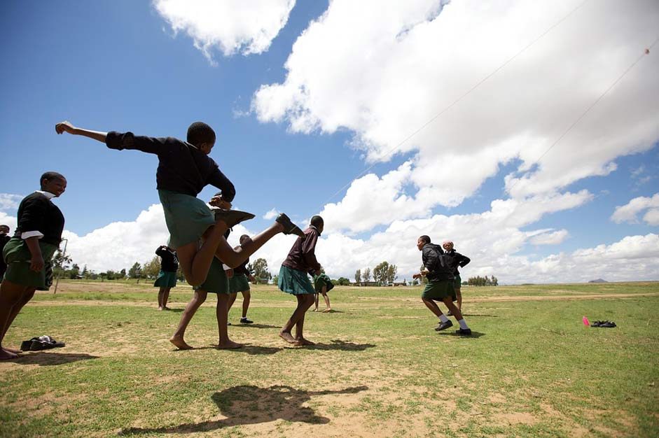 Girls Boys Africa Lesotho